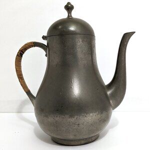 Tea Pot Pitcher Coffee Vintage Royal Holland Pewter KMD TIEL Made in Holland Lid